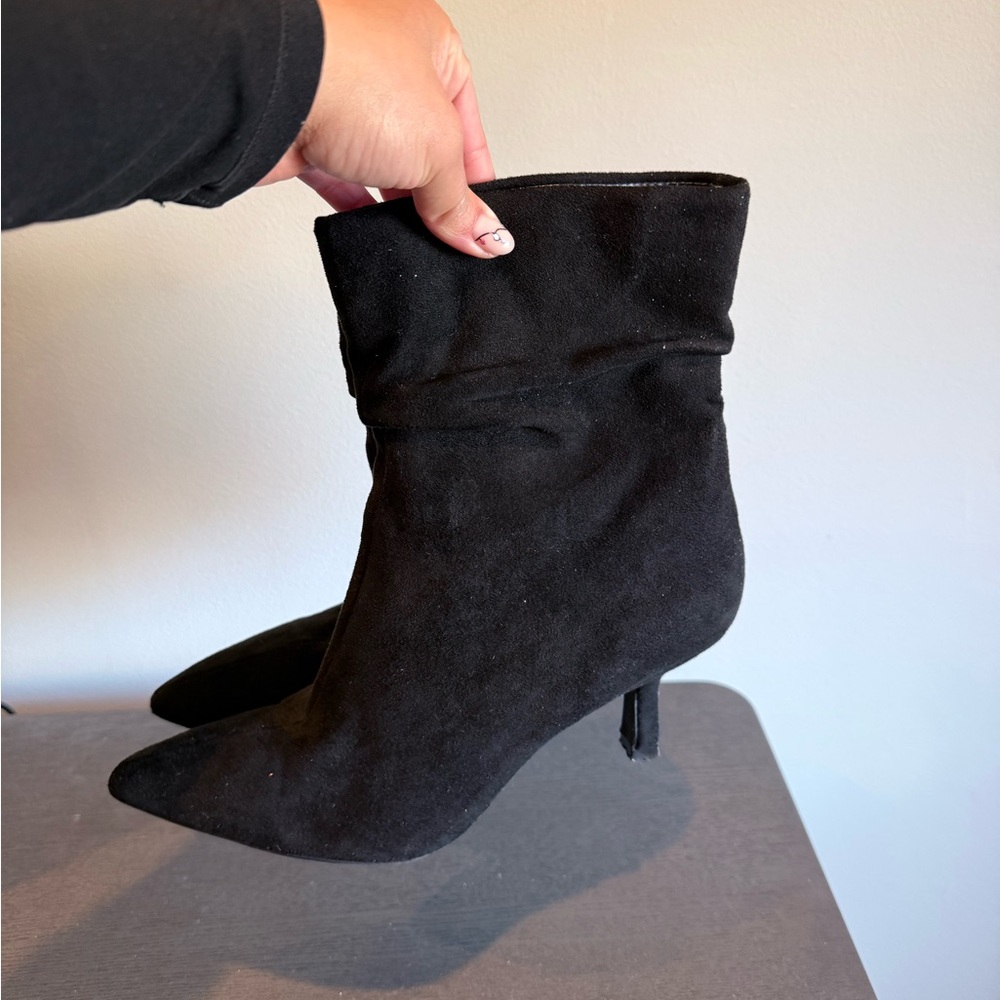 Elegant Black Heeled Boots